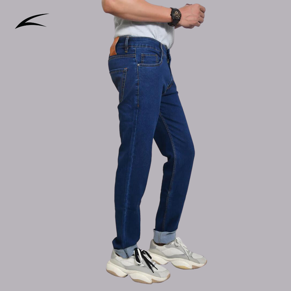Japanese Dark Wash Non-Stretch Jeans - Custom Fit Pants