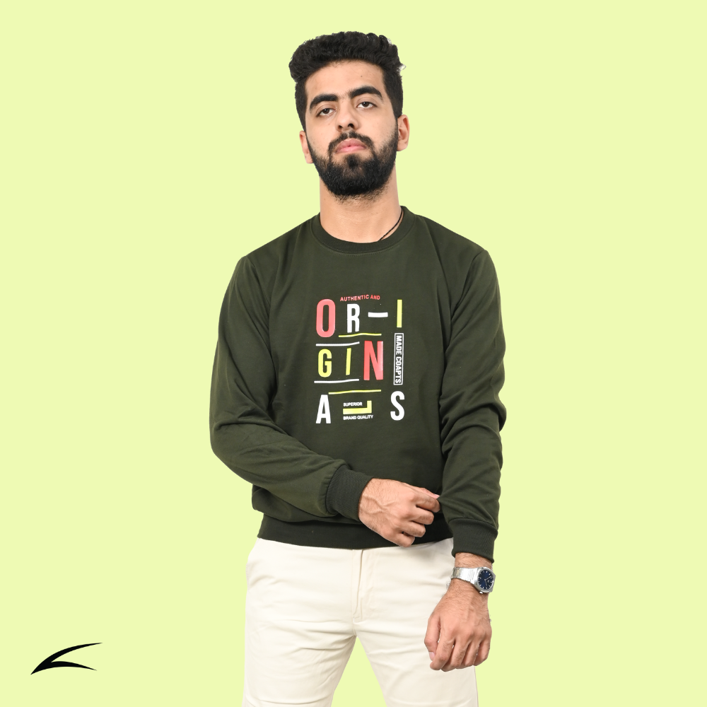 Military Green Versatile Sweatshirts for Men (Series 8000)