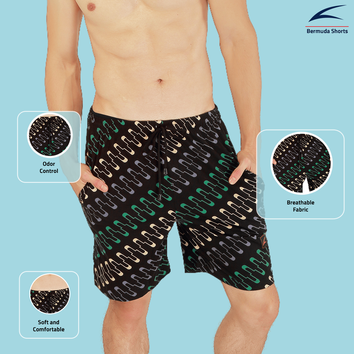 Men's Bermuda Shorts - Casual Comfort for Every Occasion